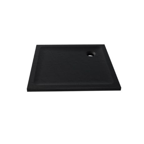 Przejdź do produktu BRODZIK MILD STONE KWADRATOWY CZARNY AKRYLOWY 90x90x4,5