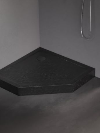 Przejdź do produktu BRODZIK MILD STONE PIĘCIOKĄTNY CZARNY AKRYLOWY 90x90x11,5