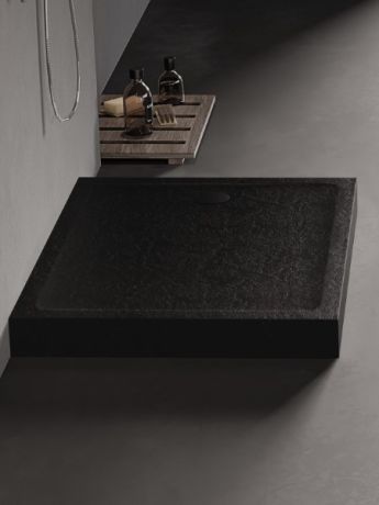 Przejdź do produktu BRODZIK MILD STONE PROSTOKĄTNY CZARNY AKRYLOWY 90x120x11,5