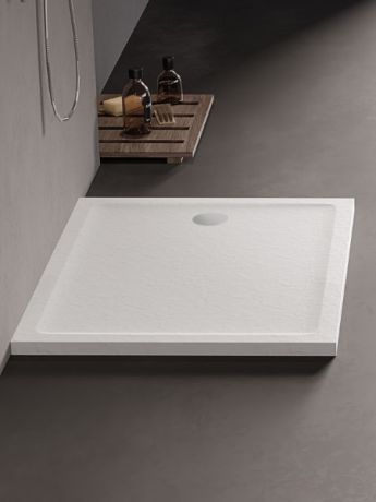 Przejdź do produktu BRODZIK MILD STONE PROSTOKĄTNY BIAŁY AKRYLOWY 80x100x4,5
