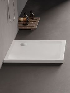 BRODZIK MILD PROSTOKĄTNY BIAŁY AKRYLOWY 70x100x4,5