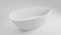 Wanna wolnostojąca 160x70 cm Darfor Nemi WW/NEMI160/BMZ biały połysk/mat