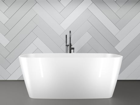 Przejdź do produktu Wanna wolnostojąca 150x70 cm Darfor Iseo WW/ISEO150/BMZ biały połysk/biały mat