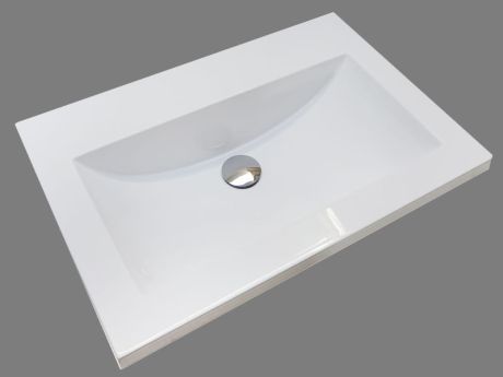 Przejdź do produktu Umywalka nablatowa prostokątna 60x40 cm Darfor UM/P/60x40/01/BP biały połysk