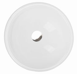 Umywalka wpuszczana okrągła 40 cm Darfor UM/O/40/1/BP biały połysk