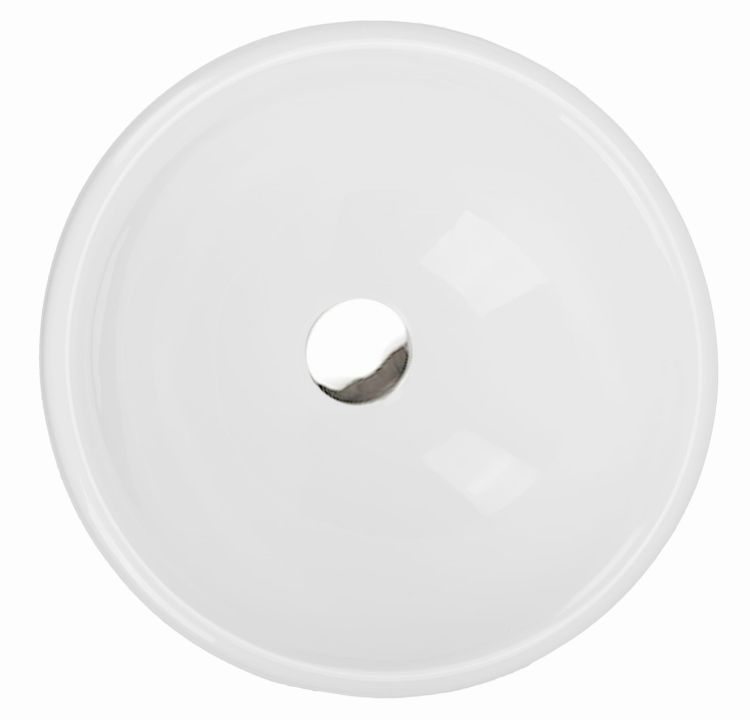 Umywalka wpuszczana okrągła 40 cm Darfor UM/O/40/1/BP biały połysk