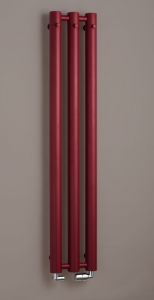 Bordowy grzejnik łazienkowy 29,2x150 cm PMH Rosendal Massive R70/3RE