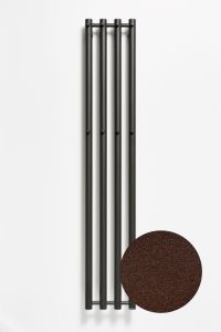 Grzejnik łazienkowy pionowy 26,6x150 cm PMH Rosendal R2BR brąz