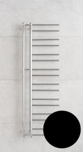 Czarny grzejnik łazienkowy 50x154 cm PMH Theia T2B czarny połysk