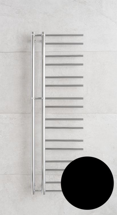 Czarny grzejnik łazienkowy 50x154 cm PMH Theia T2B czarny połysk