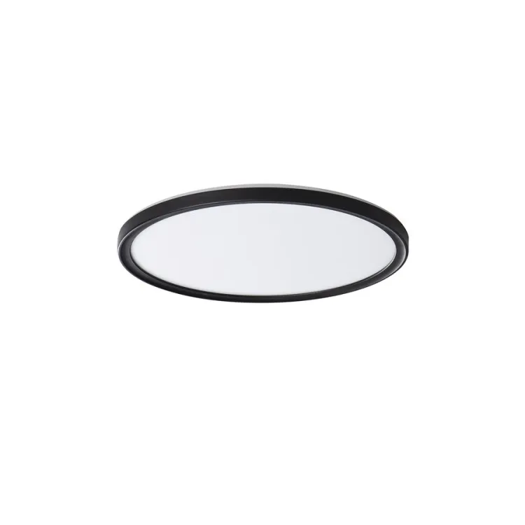 AZPO lampa sufitowa LED, średnica 225mm, 11,8W, IP54, czarny mat