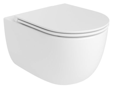 Przejdź do produktu GLANZ WC misa wisząca, Vortex Rimless, 36x54cm, biały