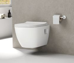 LUNA WC wiszące, Vortex Rimless, 35,5x49cm, biały