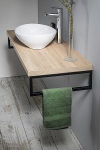 VEGA blat umywalkowy 62,5x45cm, dąb platin