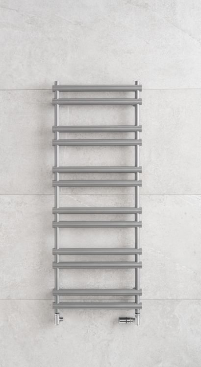 Grzejnik łazienkowy 70x84 cm PMH Ulysses U5MS metaliczny srebrny