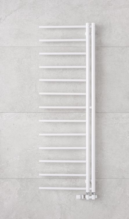 Grzejnik łazienkowy 50x114 cm PMH Apollo AP1W-L lewy biały