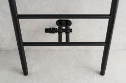 Czarny grzejnik drabinkowy 60x170 cm PMH Zoe ZO1B