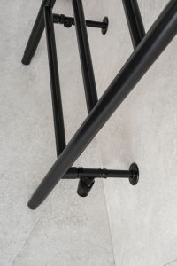 Czarny grzejnik drabinkowy 60x170 cm PMH Zoe ZO1B