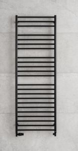 Czarny grzejnik drabinkowy 70x120 cm PMH Luxor LX3B