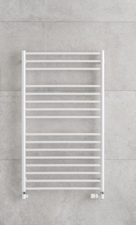 Biały grzejnik drabinkowy 40x150 cm PMH Luxor LX4W