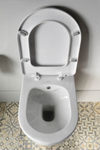 BRILLA CLEANWASH WC wiszące z funkcją bidetu, Rimless, 36,5x53cm, biały