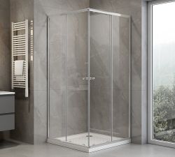 AGGA kabina prysznicowa narożna 700x700mm, szkło czyste