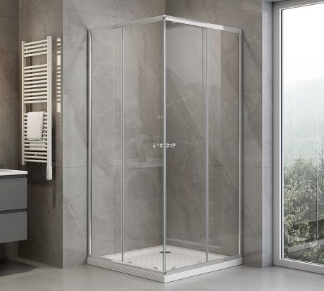 Przejdź do produktu AGGA kwadratowa kabina prysznicowa 700x700mm, szkło czyste