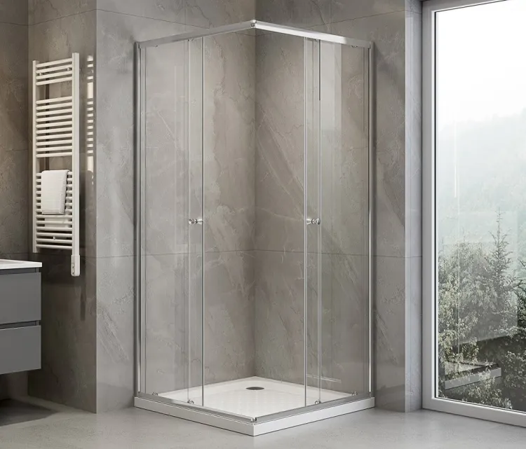 AGGA kabina prysznicowa narożna 700x700mm, szkło czyste