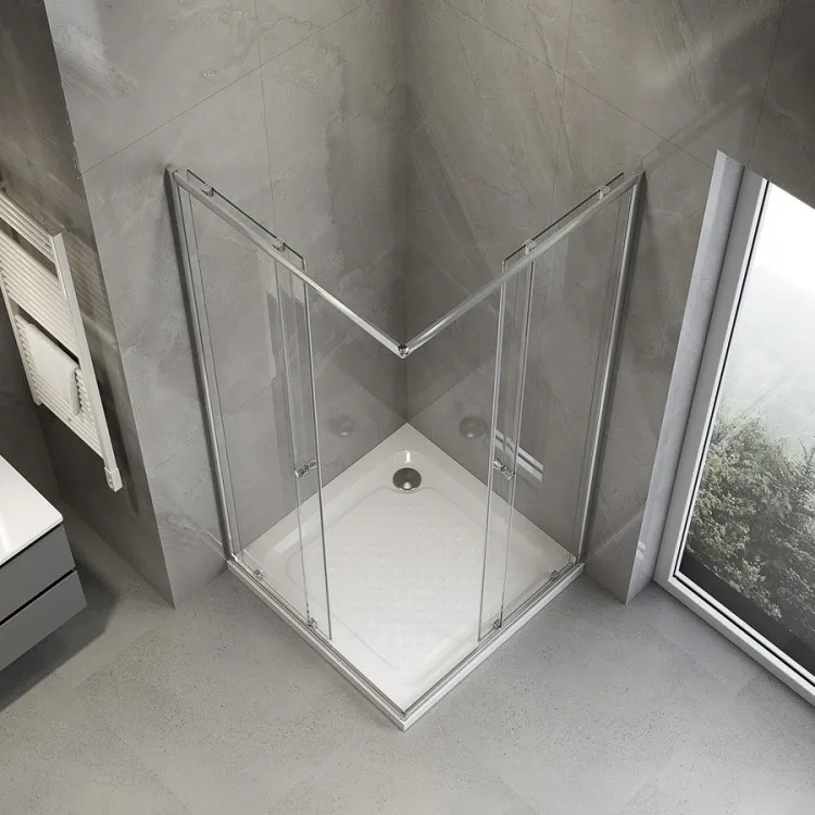 AGGA kabina prysznicowa narożna 700x700mm, szkło czyste