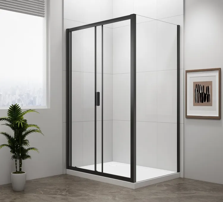 EASY BLACK kabina prysznicowa 1100x700mm, wariant L/P
