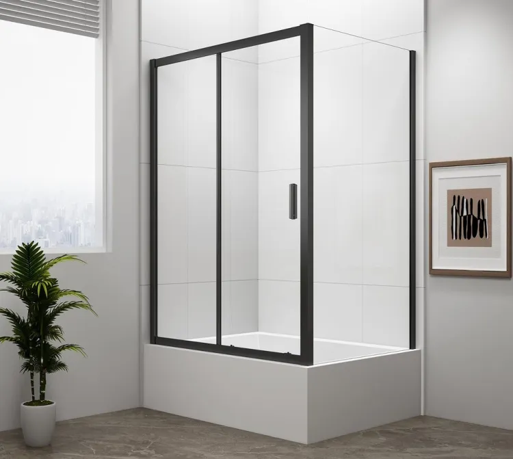 DEEP BLACK kabina prysznicowa 1200x900mm wariant L/P, szkło czyste