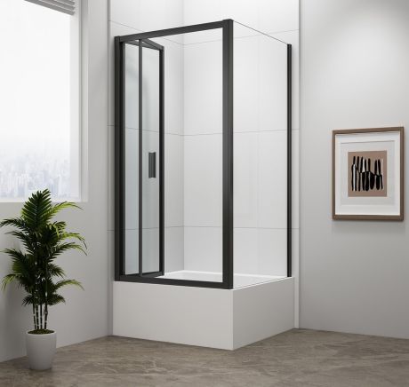 Przejdź do produktu DEEP BLACK kabina prysznicowa 1000x900mm wariant L/P, szkło czyste