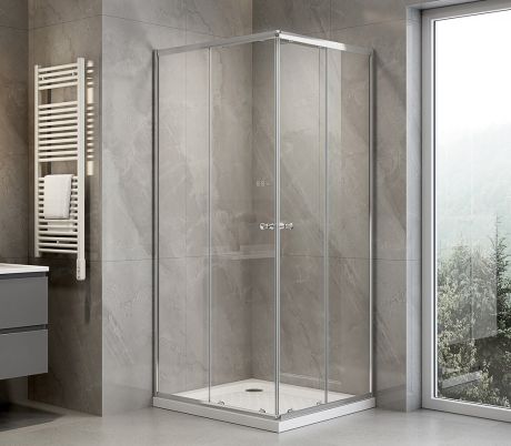 Przejdź do produktu AGGA prostokątna kabina prysznicowa 800x700mm, szkło czyste