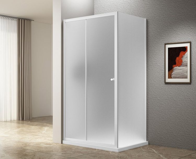 UGGA kabina prysznicowa 1000x900mm, szkło Brick, biały