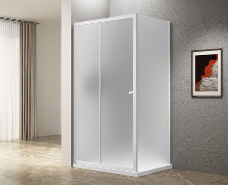 Przejdź do produktu UGGA kabina prysznicowa 1200x900mm, szkło Brick, biały