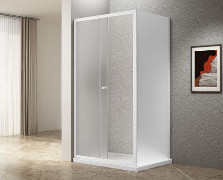 Przejdź do produktu UGGA kabina prysznicowa 1200x900mm, szkło Brick, biały