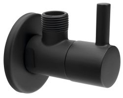Zawór narożny 1/2 "x3/8", okrągły, czarny mat