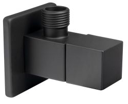 Zawór narożny 1/2 "x3/8", kwadratowy, czarny mat