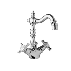 Bateria bidetowa jednootworowa wysoka Retro Giulini Parigi 7358 chrom