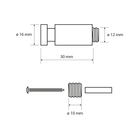 Przejdź do produktu X-ROUND COPPER haczyk 30mm, miedź mat