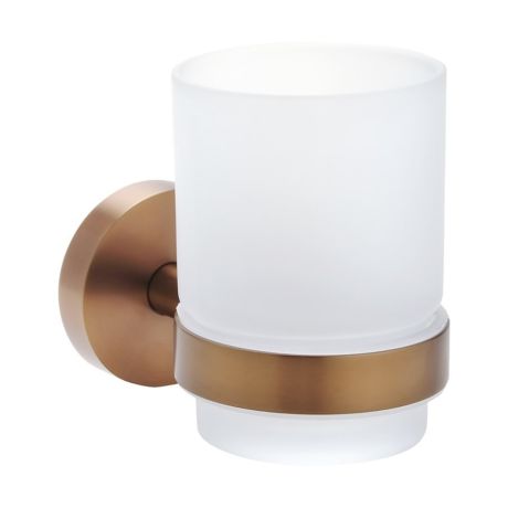 Przejdź do produktu X-ROUND COPPER kubek, szkło mleczne, szkło mleczne, miedź mat
