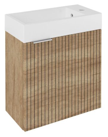 Przejdź do produktu LATUS IV STRIP szafka umywalkowa 49,5x50x24,5 cm, dąb Alabama