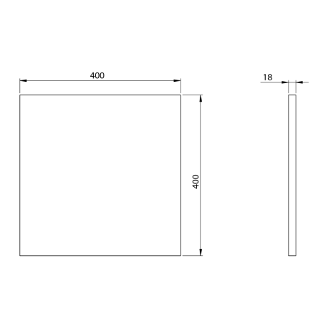 Przejdź do produktu Blat DTDL 40x1,8x40cm, sosna rustykalna
