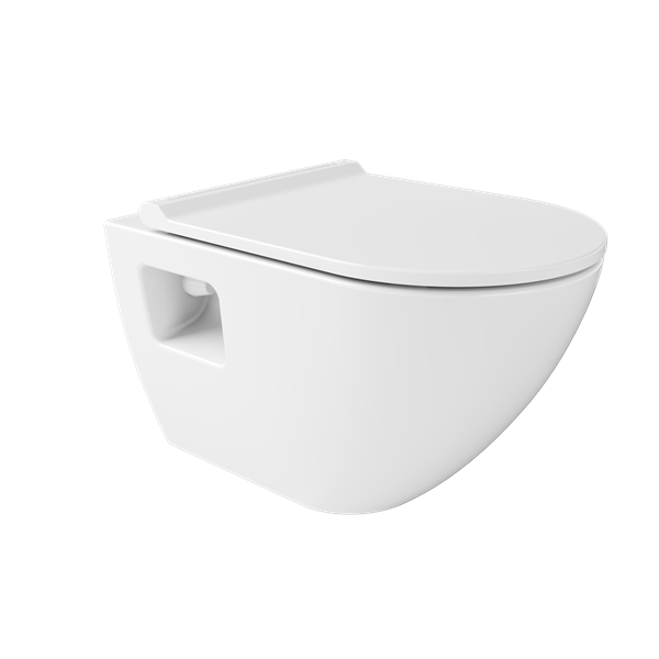 Miska WC z funkcją bidetu 35x52 cm bezrantowa Aquaduo Nicole NIC