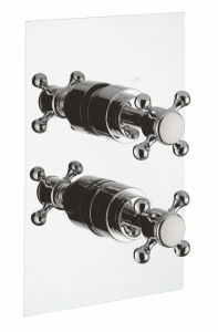 Bateria prysznicowa podtynkowa termostatyczna Retro Reitano Rubinetteria Atea RT052 chrom