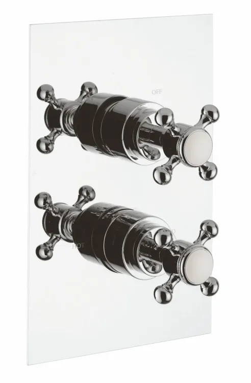 Bateria prysznicowa podtynkowa termostatyczna Retro Reitano Rubinetteria Atea RT052 chrom