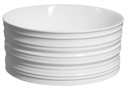 ALETTE ceramiczna umywalka nablatowa, wysoka, średnica 41cm, biały