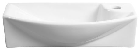 Przejdź do produktu CARLON umywalka ceramiczna, 45x23cm, otwór na baterię po prawej stronie, biały