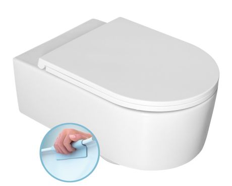 Przejdź do produktu SISTEMA A miska WC wisząca, Rimless, 36x53,5cm, biały