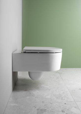 Przejdź do produktu SISTEMA A miska WC wisząca, Rimless, 36x53,5cm, biały